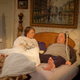 Roseanne Barr (left) and John Goodman wake up after 20 years off the air